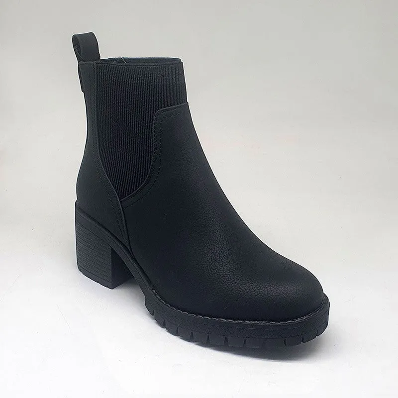 Madison Ella Chunky Ankle Boot - Black