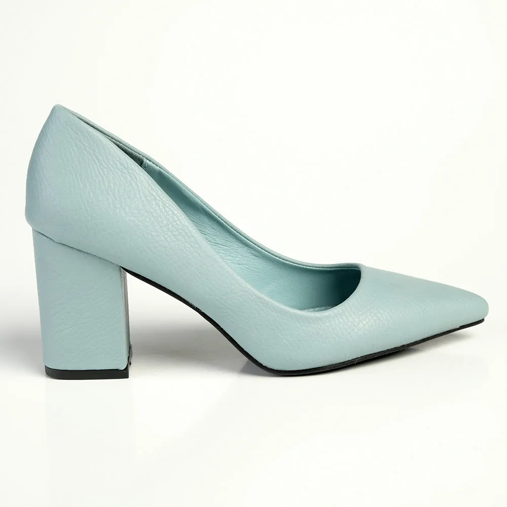 Madison Patricia Medium Block Heel Court - Blue/Grey