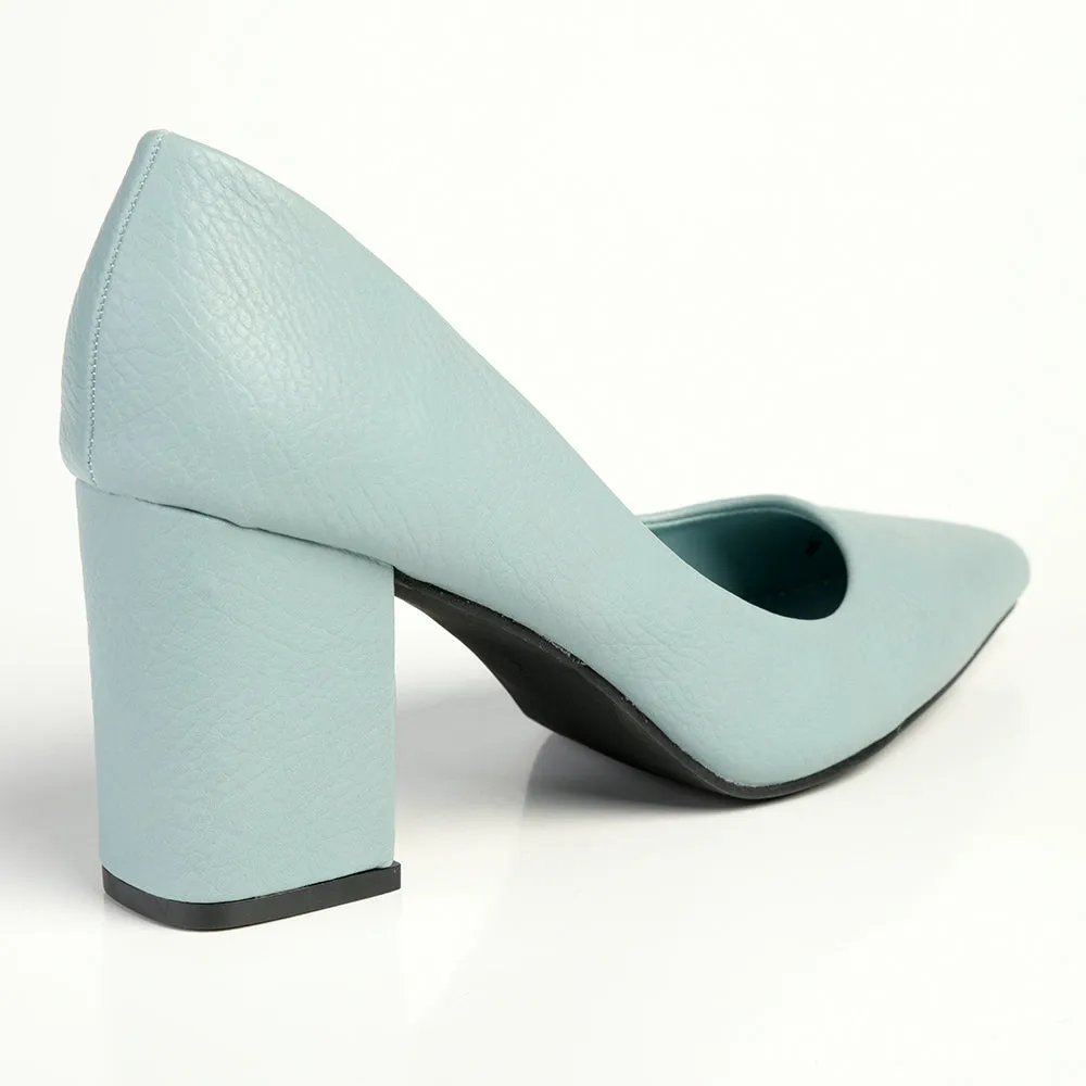 Madison Patricia Medium Block Heel Court - Blue/Grey