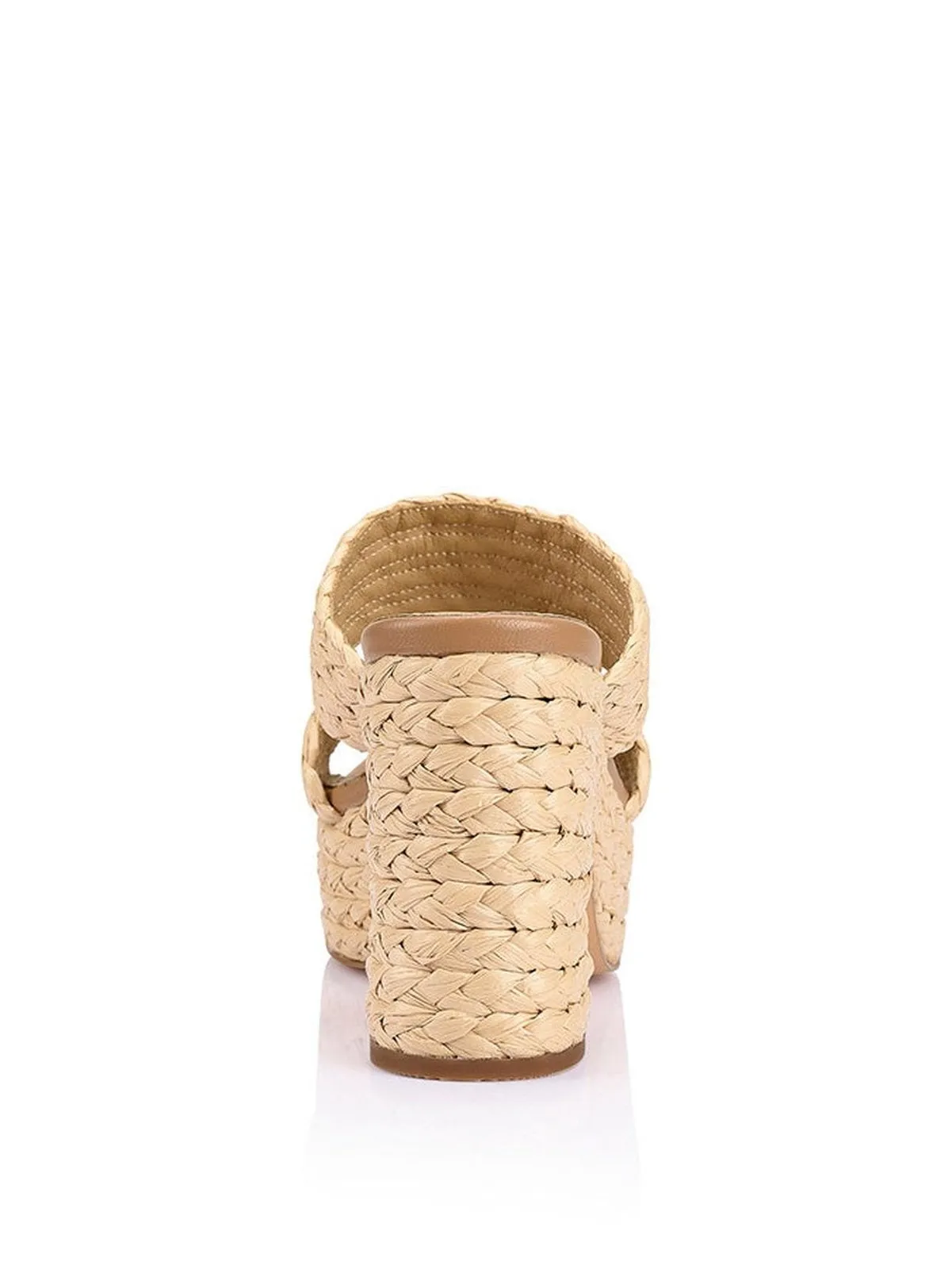 Mingus Platform Mules - Natural Raffia