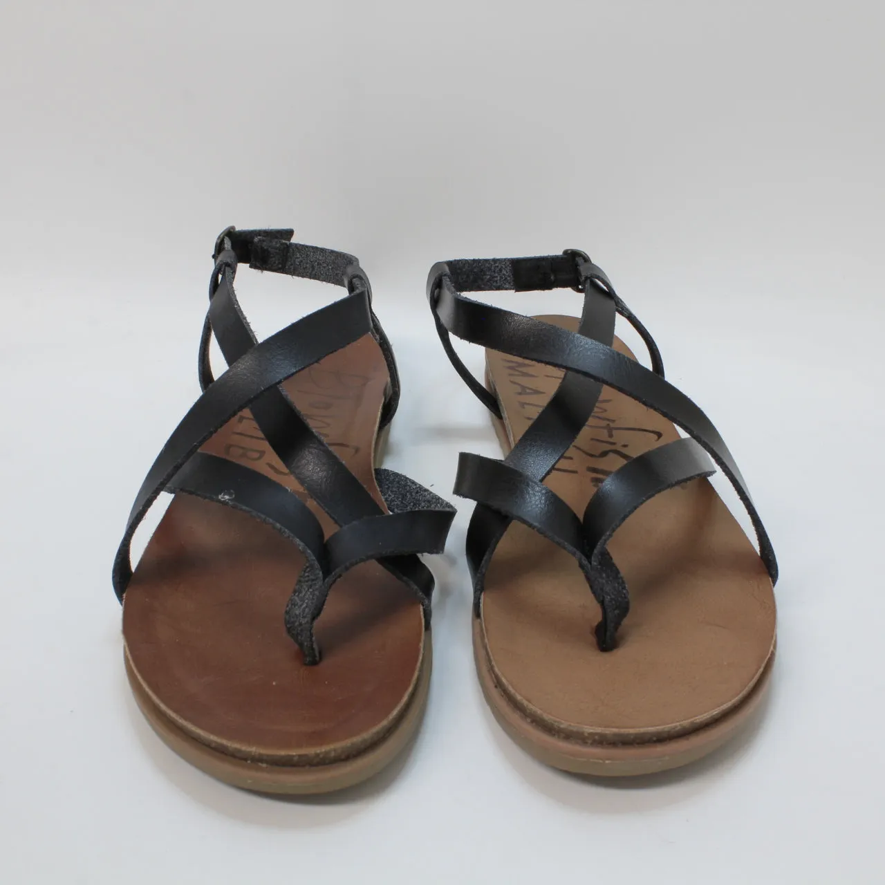 Odd Sizes - Womens Blowfish Malibu Mirenda Sandals Black - UK Sizes Right 6/Left 7