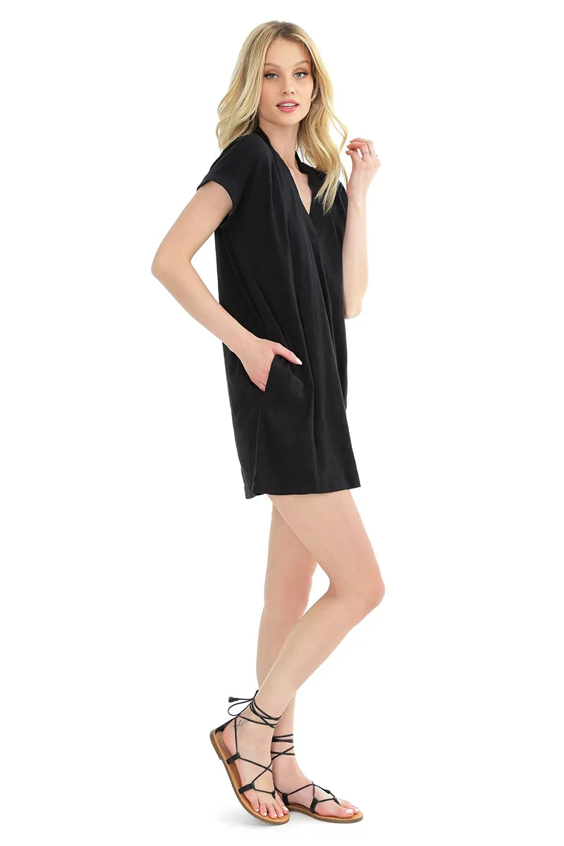 Rolled Cuff T-Shirt Dress