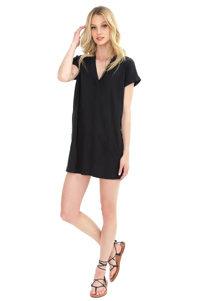 Rolled Cuff T-Shirt Dress