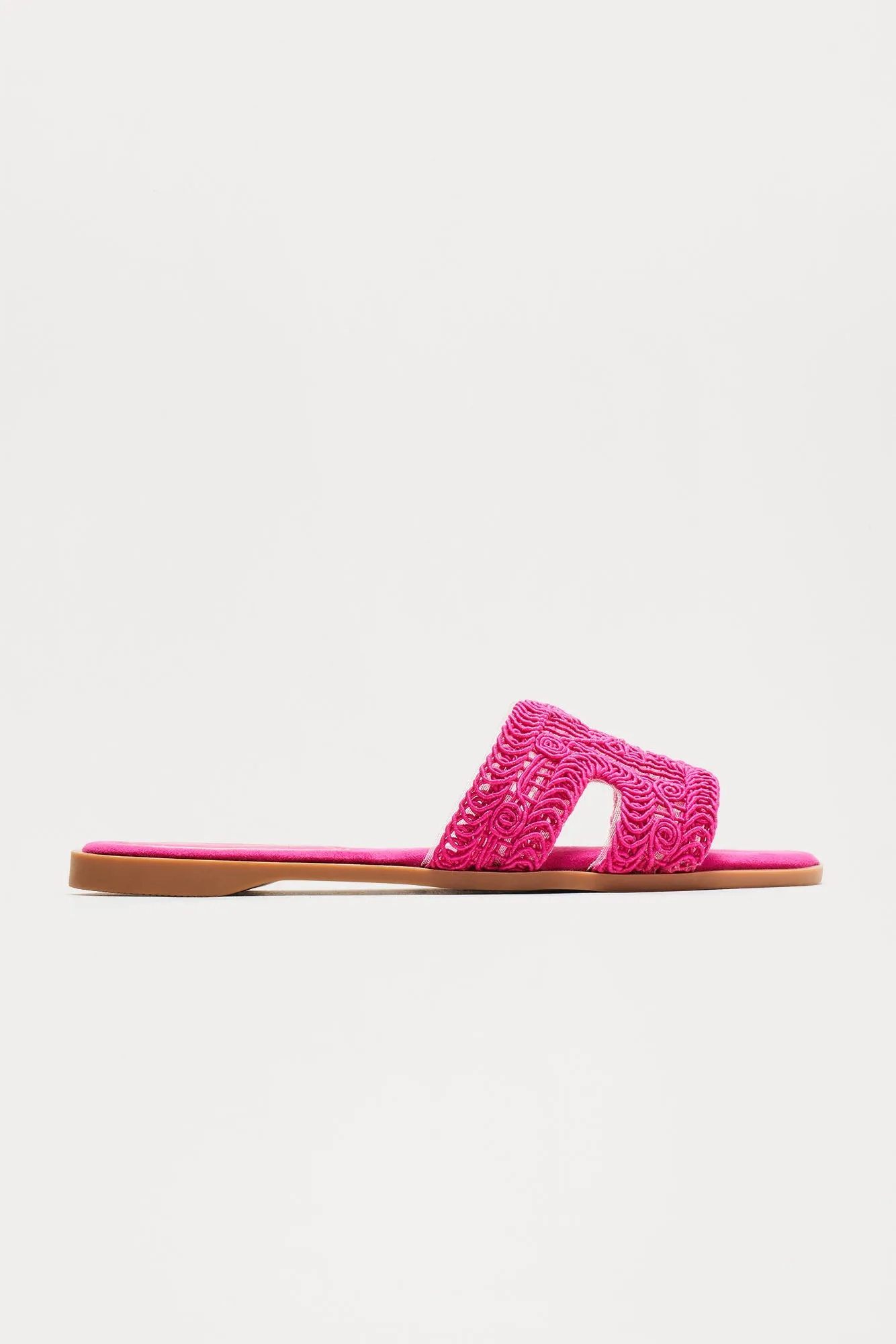 Set You Free Crochet Sandals - Pink