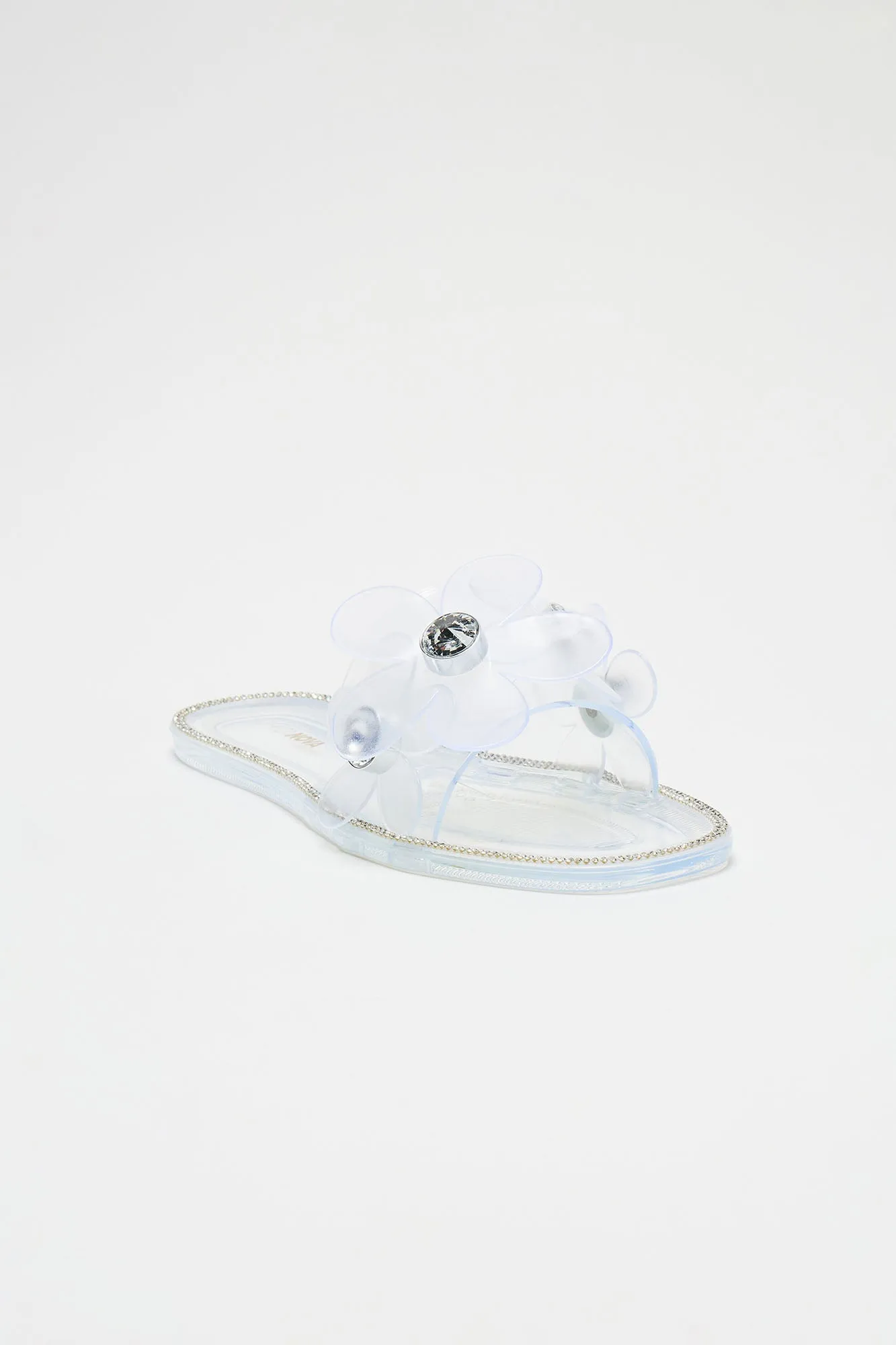 Sweet Flower Sandals - Clear