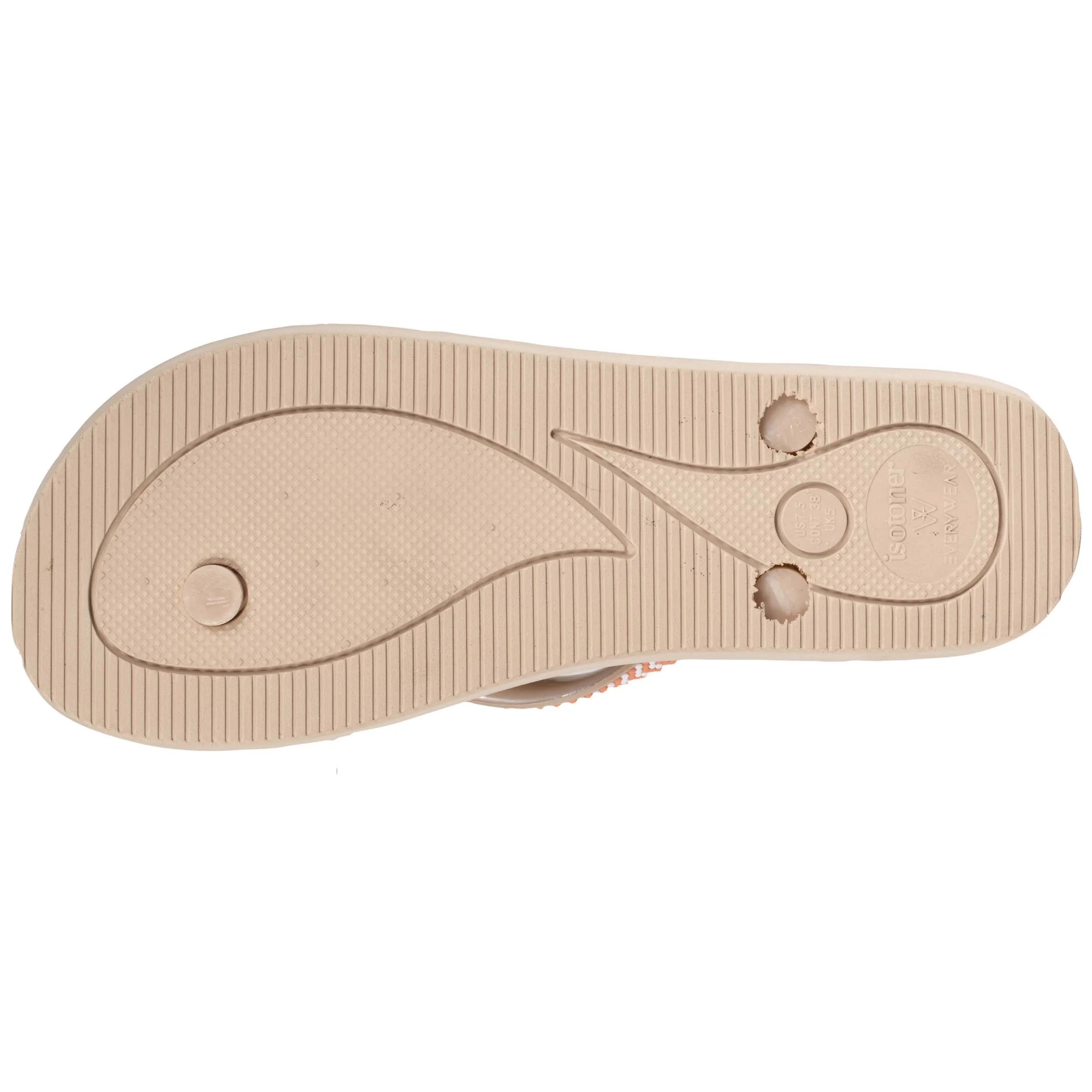 Tongs Femme unie Beige