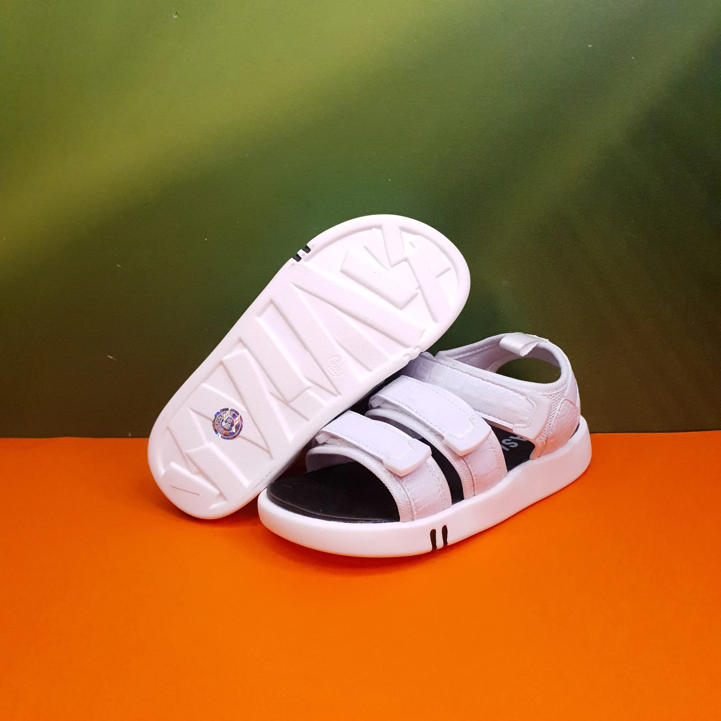 Unisex Black & White Comfort Sandals