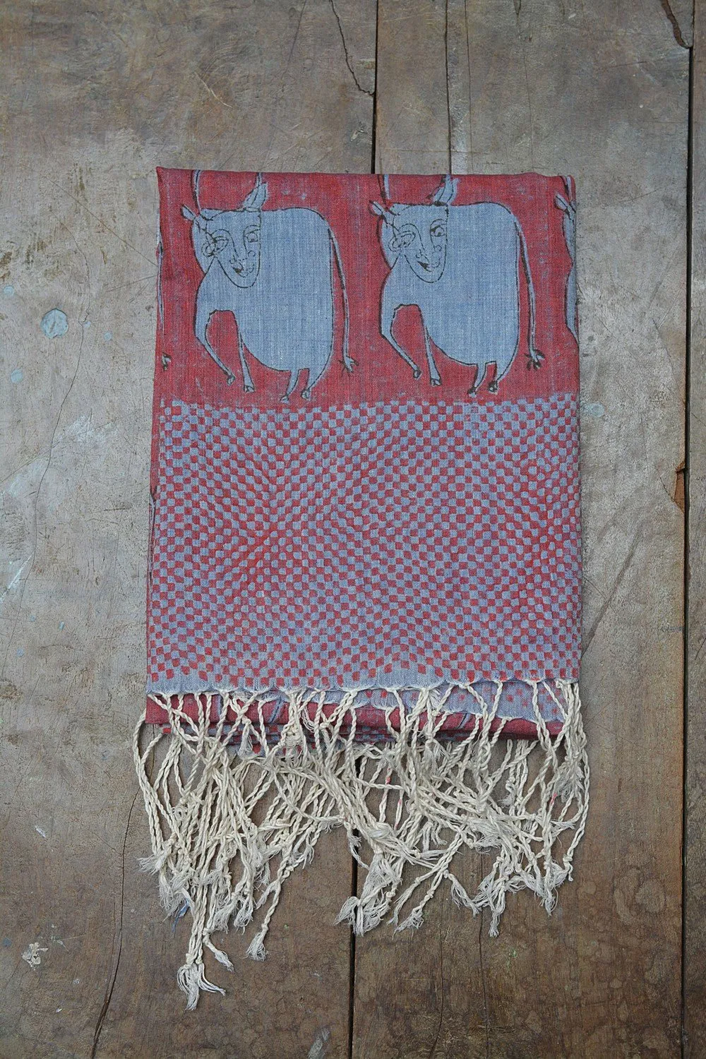 VACA - Block Printed Dupatta