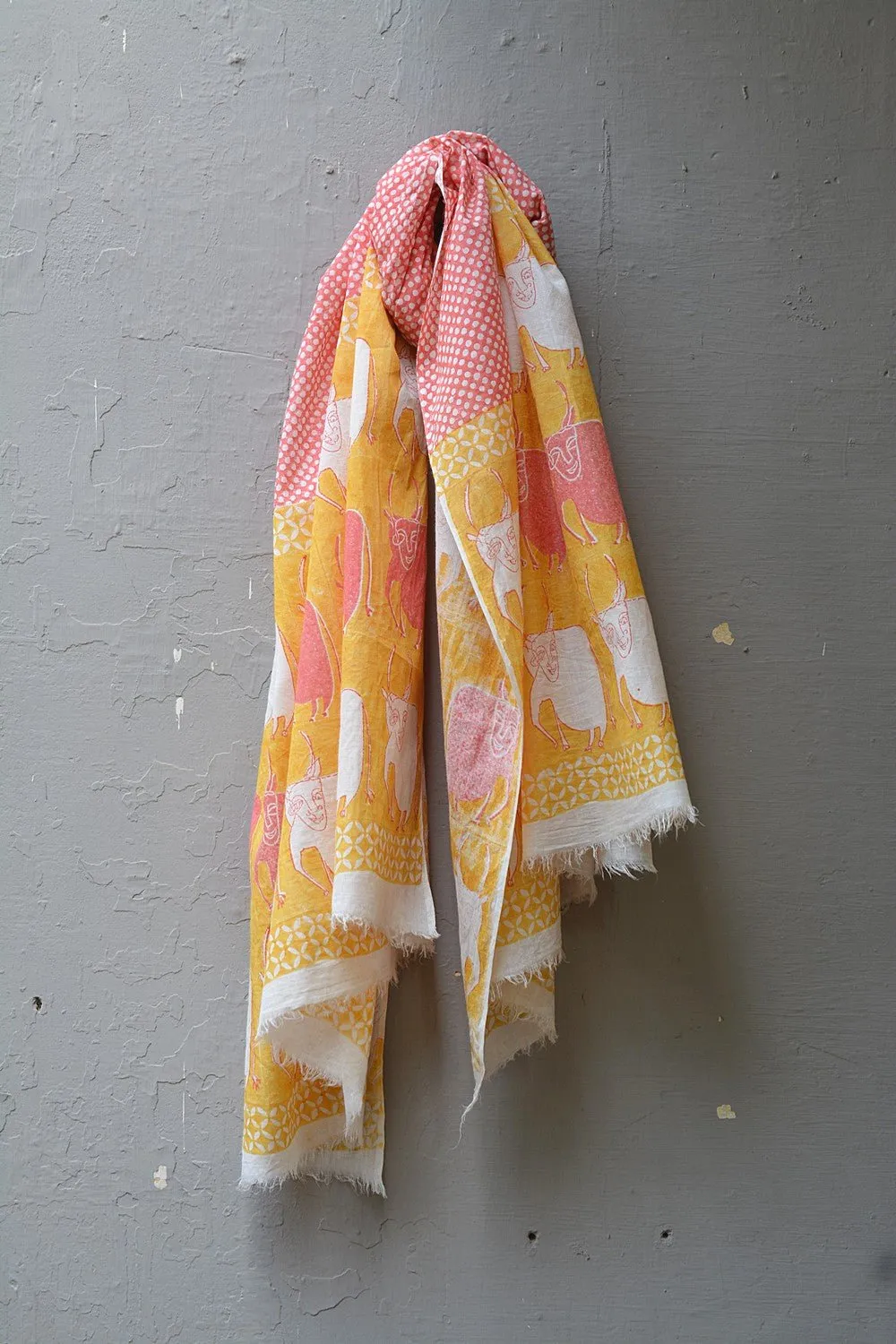 VACHE - Block Printed Stole