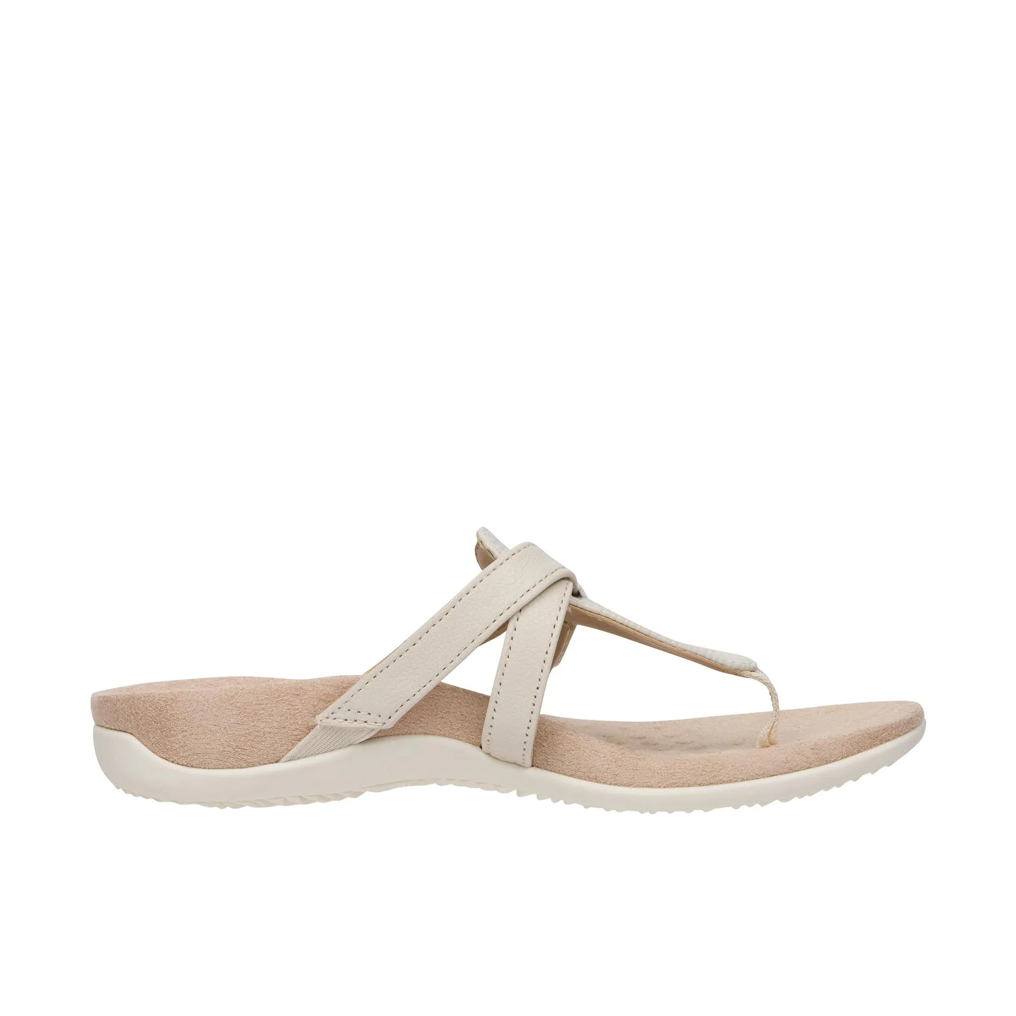 Vionic Womens Karley Toe Post Sandal Cream