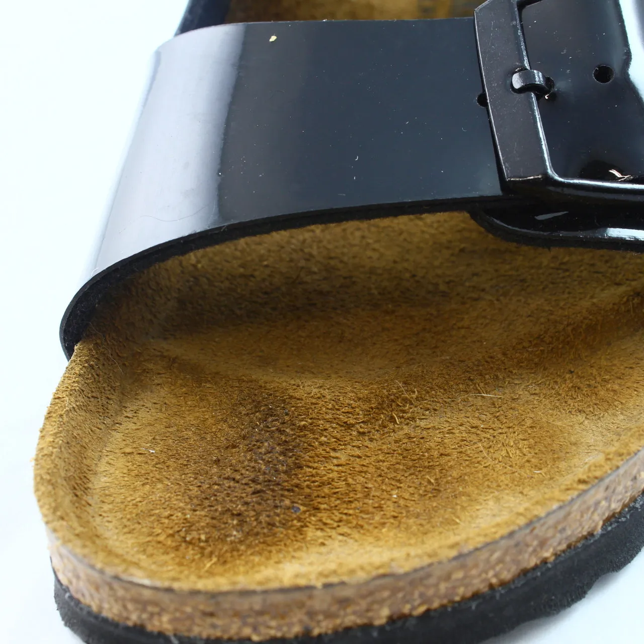 Womens Birkenstock Arizona Two Strap Black Patent