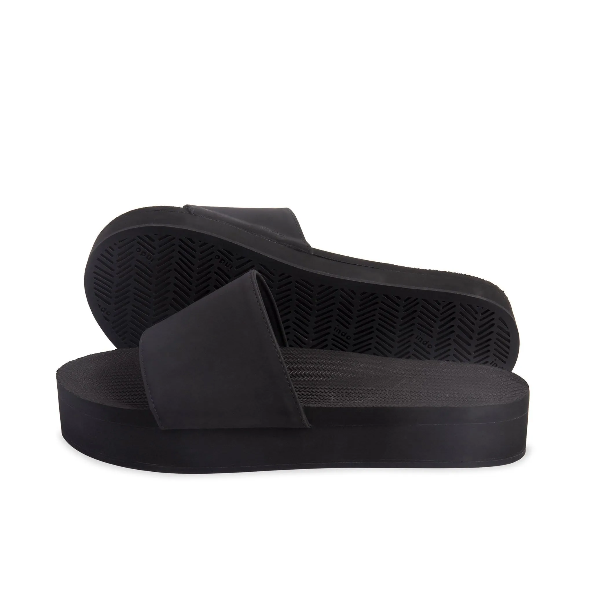 Women's Slide Platform - Black