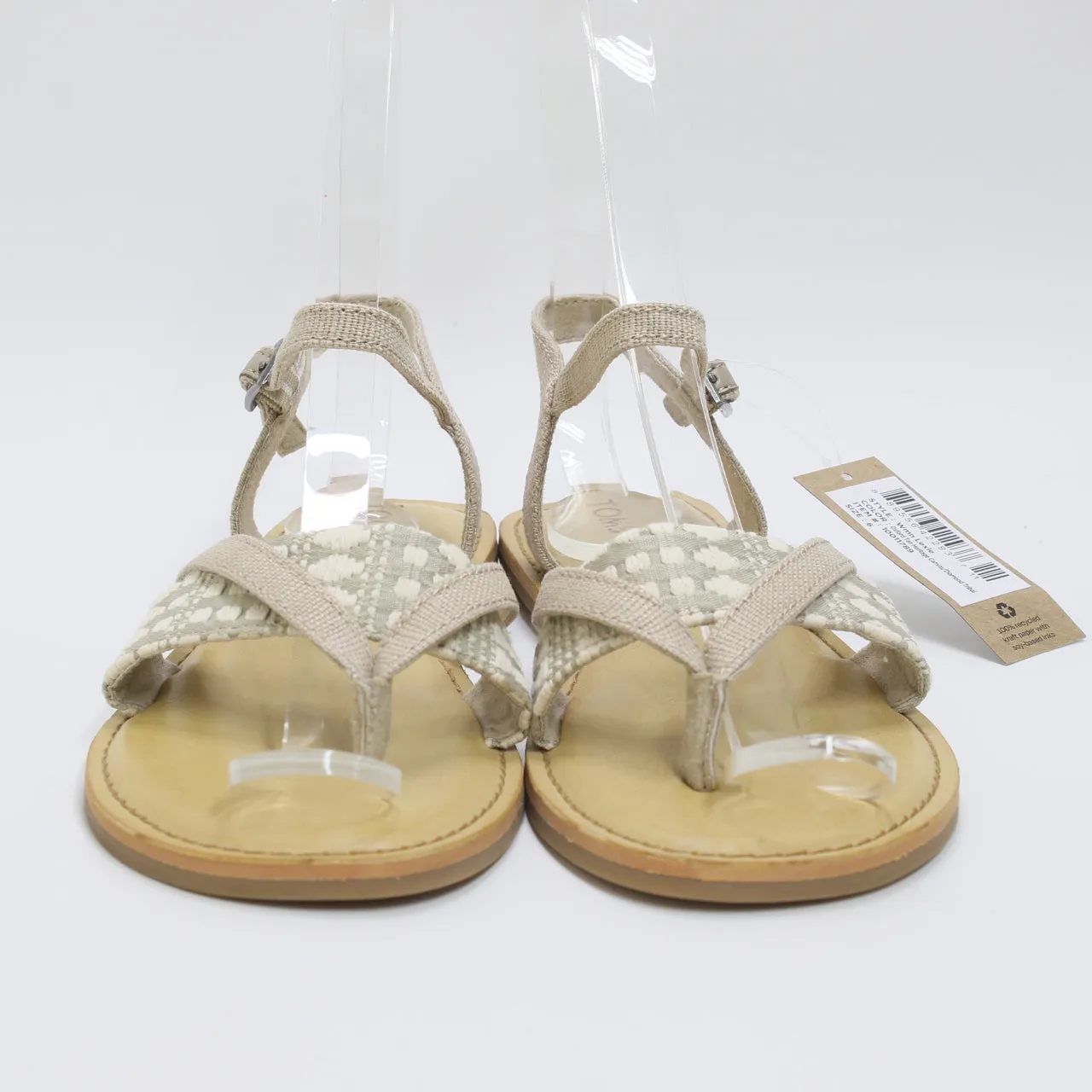 Womens Toms Lexie Sandals Tan Canvas